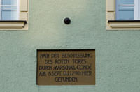 Bilder, Fotos von München Gedenktafel - Kanonenkugel Gedenktafel - Kanonenkugel - Gedenktafel - Kanonenkugel (2011)