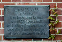 Bilder, Fotos von München Gedenktafel fürJames Loeb Gedenktafel fürJames Loeb - Gedenktafel fürJames Loeb (2012)