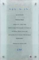 Bilder, Fotos von München Gedenktafel - Thomas Mann Gedenktafel - Thomas Mann - Gedenktafel - Thomas Mann (2012)