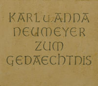 Bilder, Fotos von München Gedenktafel - Karl und Anna Neumeyer Gedenktafel - Karl und Anna Neumeyer - Gedenktafel - Karl und Anna Neumeyer (2011)