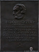 Bilder, Fotos von München Gedenktafel - Fedor Stepun Gedenktafel - Fedor Stepun - Gedenktafel - Fedor Stepun (2013)