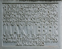 Bilder, Fotos von München Gedenktafel für Max Weber Gedenktafel für Max Weber - Gedenktafel für Max Weber (2012)